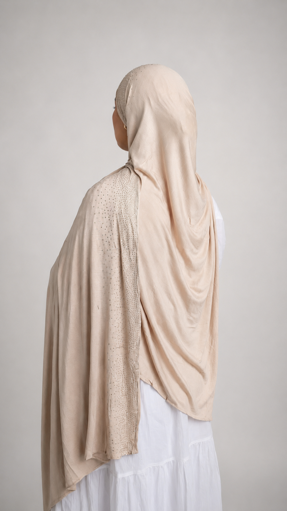Premium Jersey Hijab with Pearls
