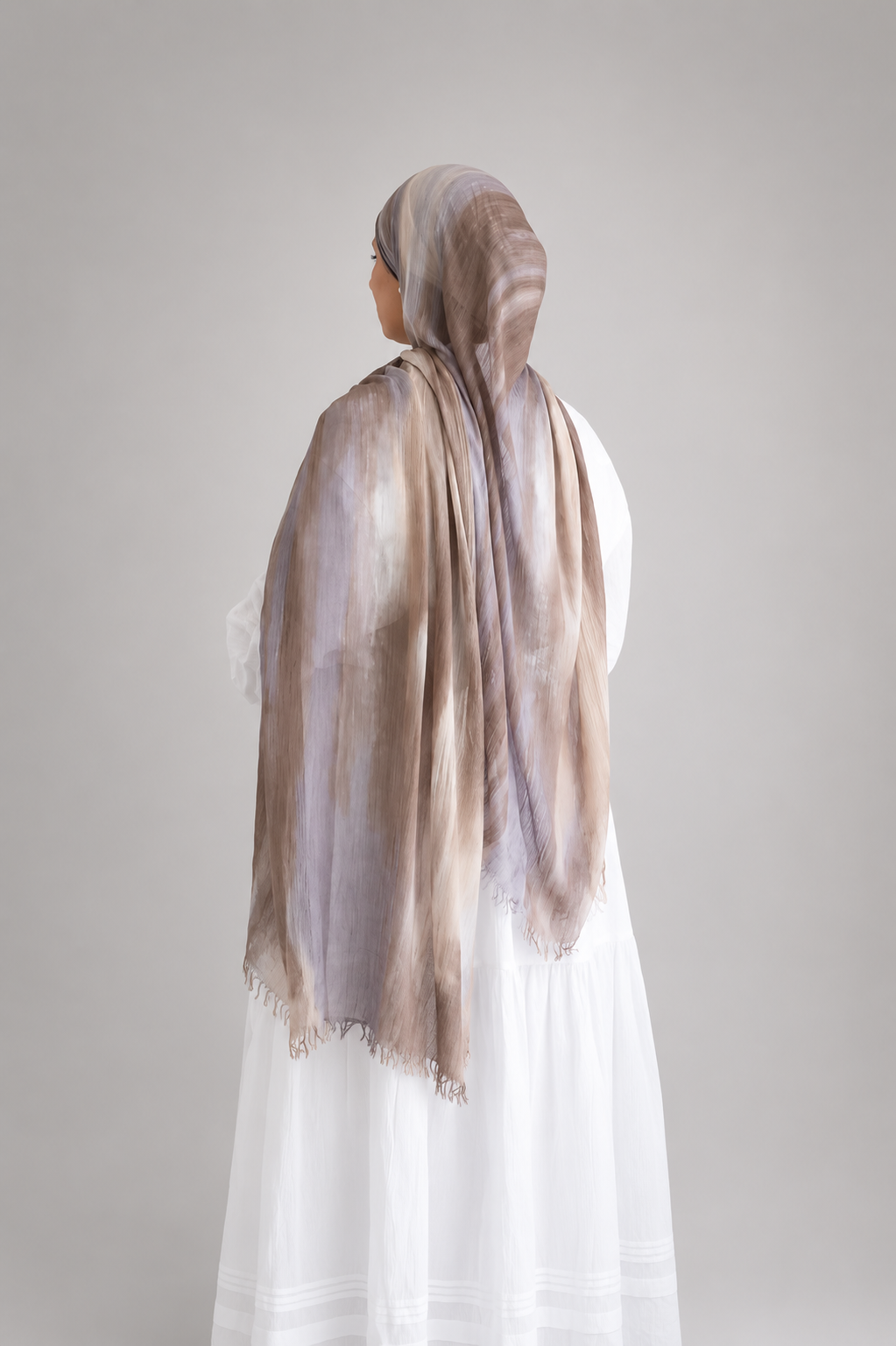 Premium Crinkle Modal Hijab - Printed