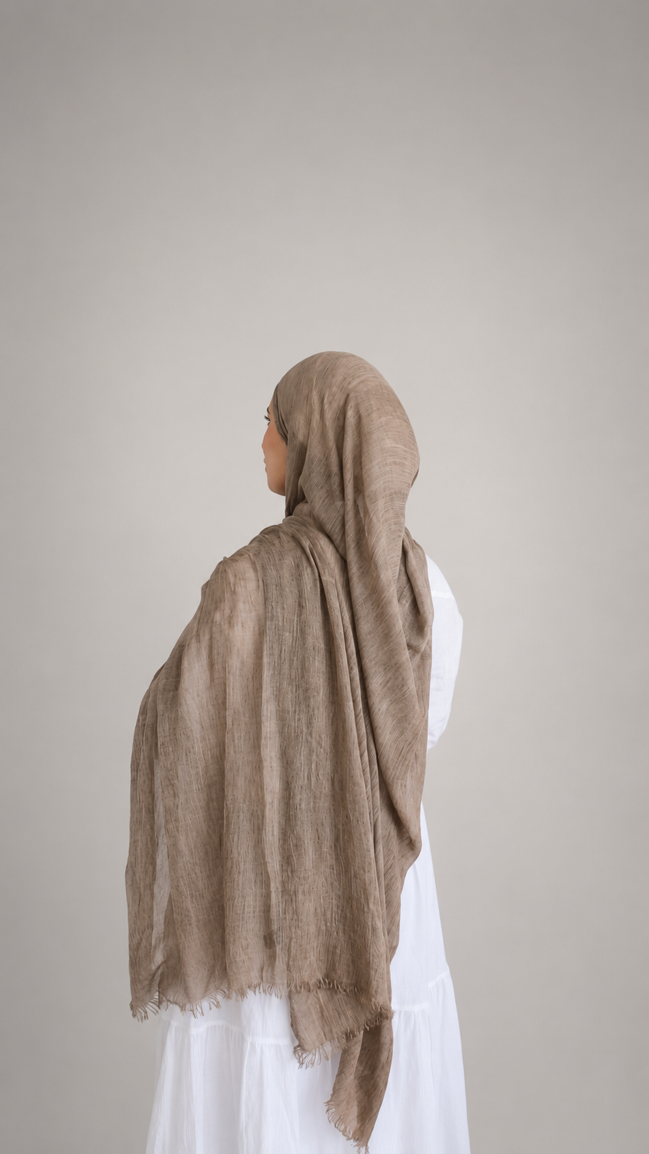 Plain Crinkle Modal Hijab