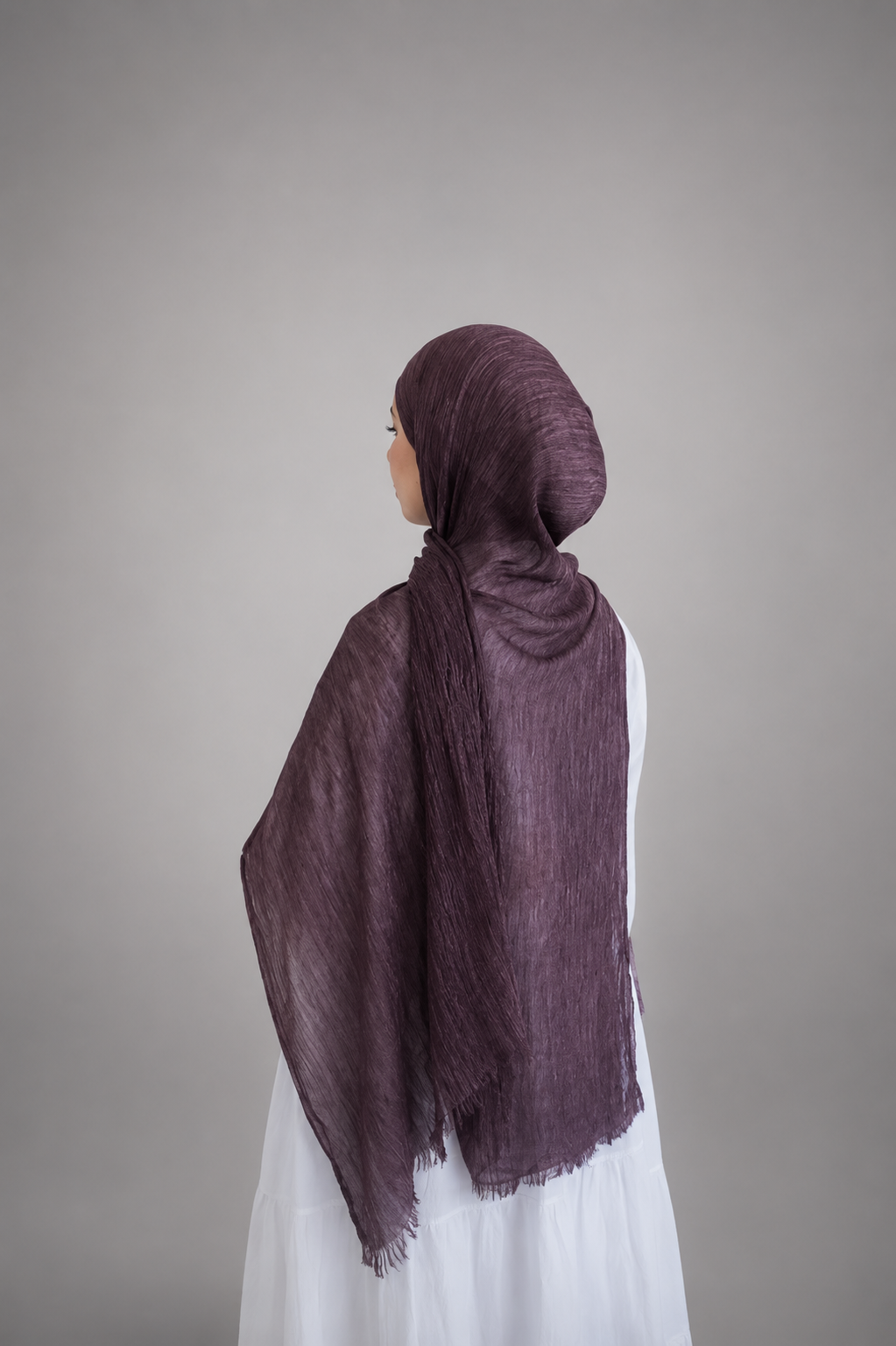 Plain Crinkle Modal Hijab