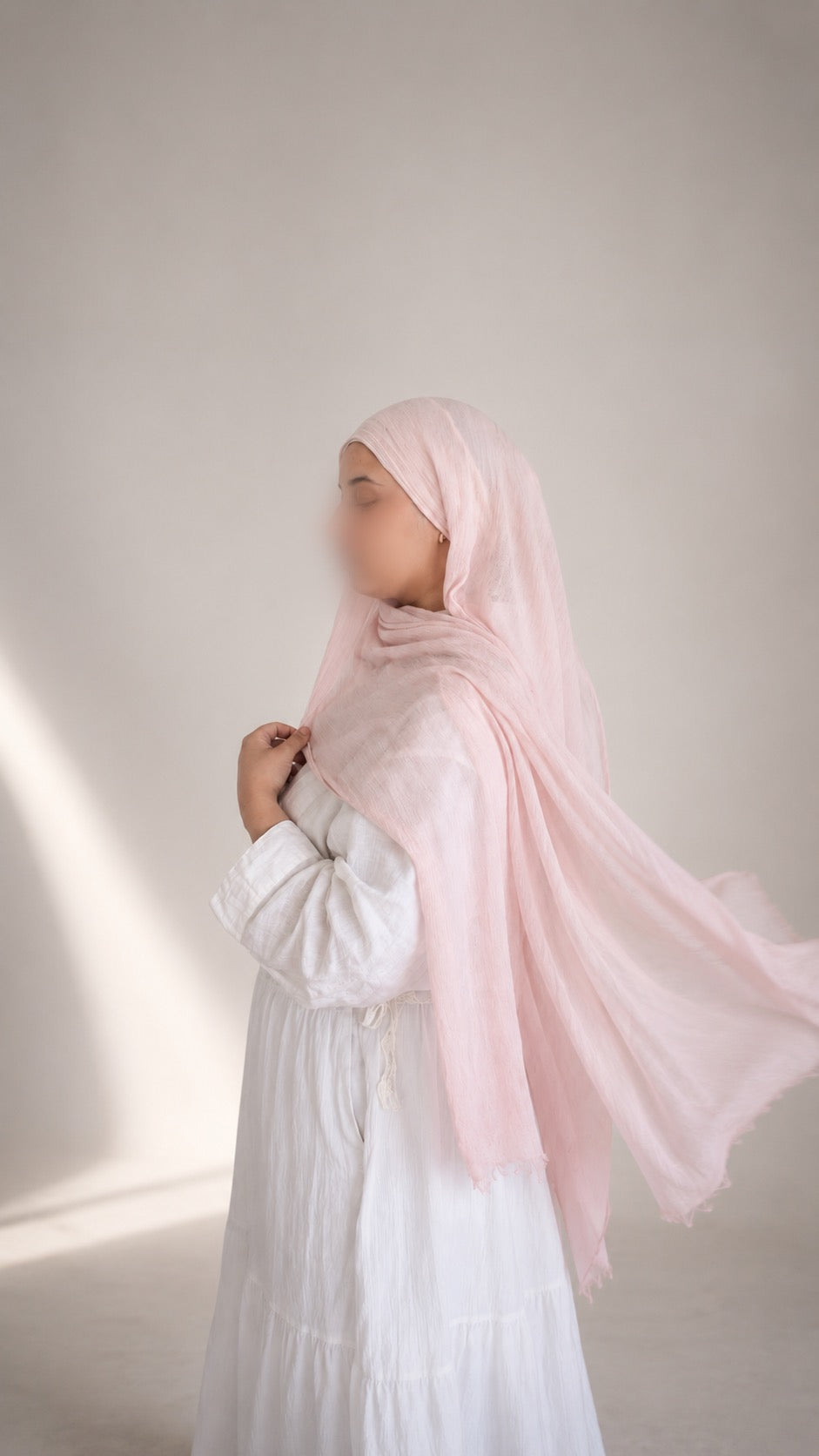 Plain Crinkle Modal Hijab