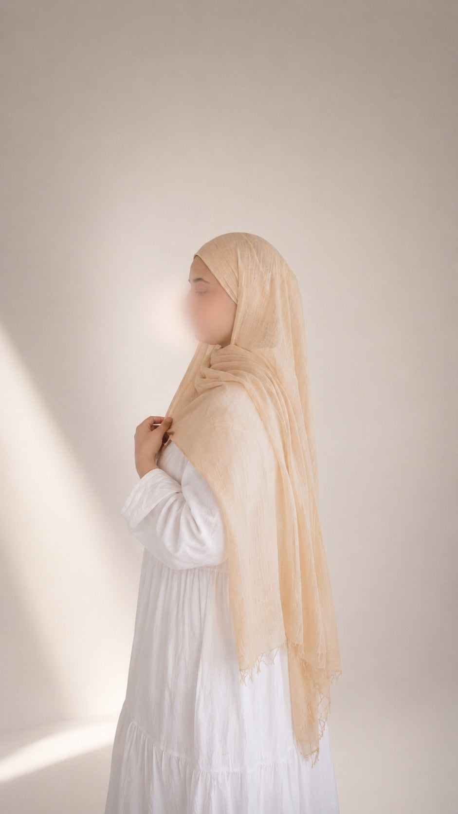 Plain Crinkle Modal Hijab