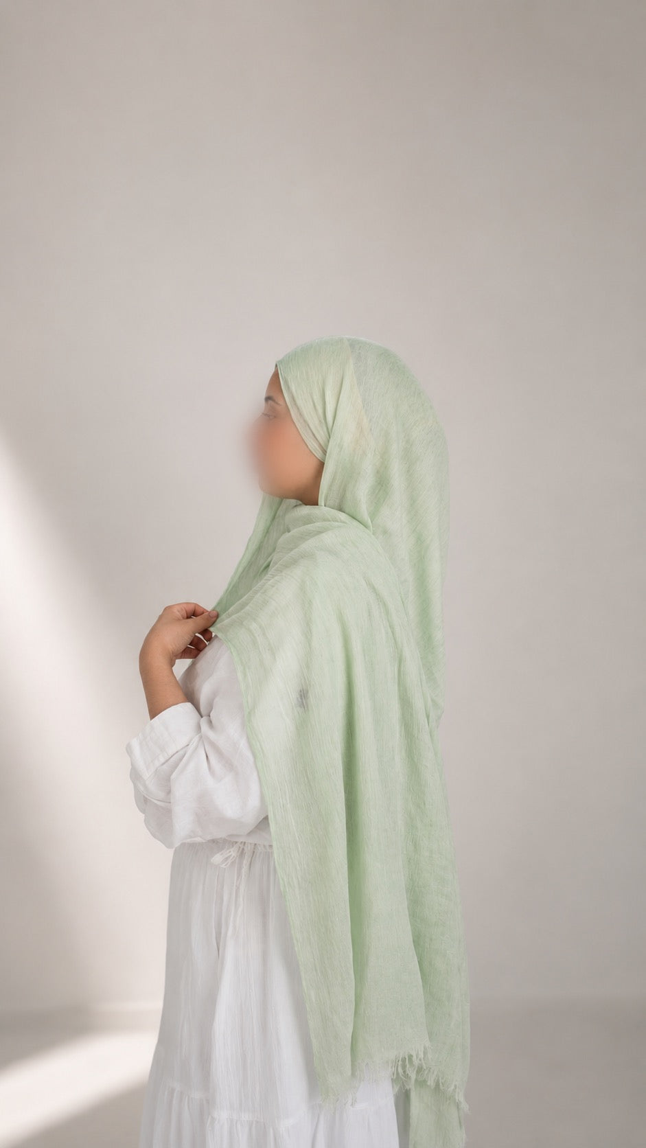 Plain Crinkle Modal Hijab
